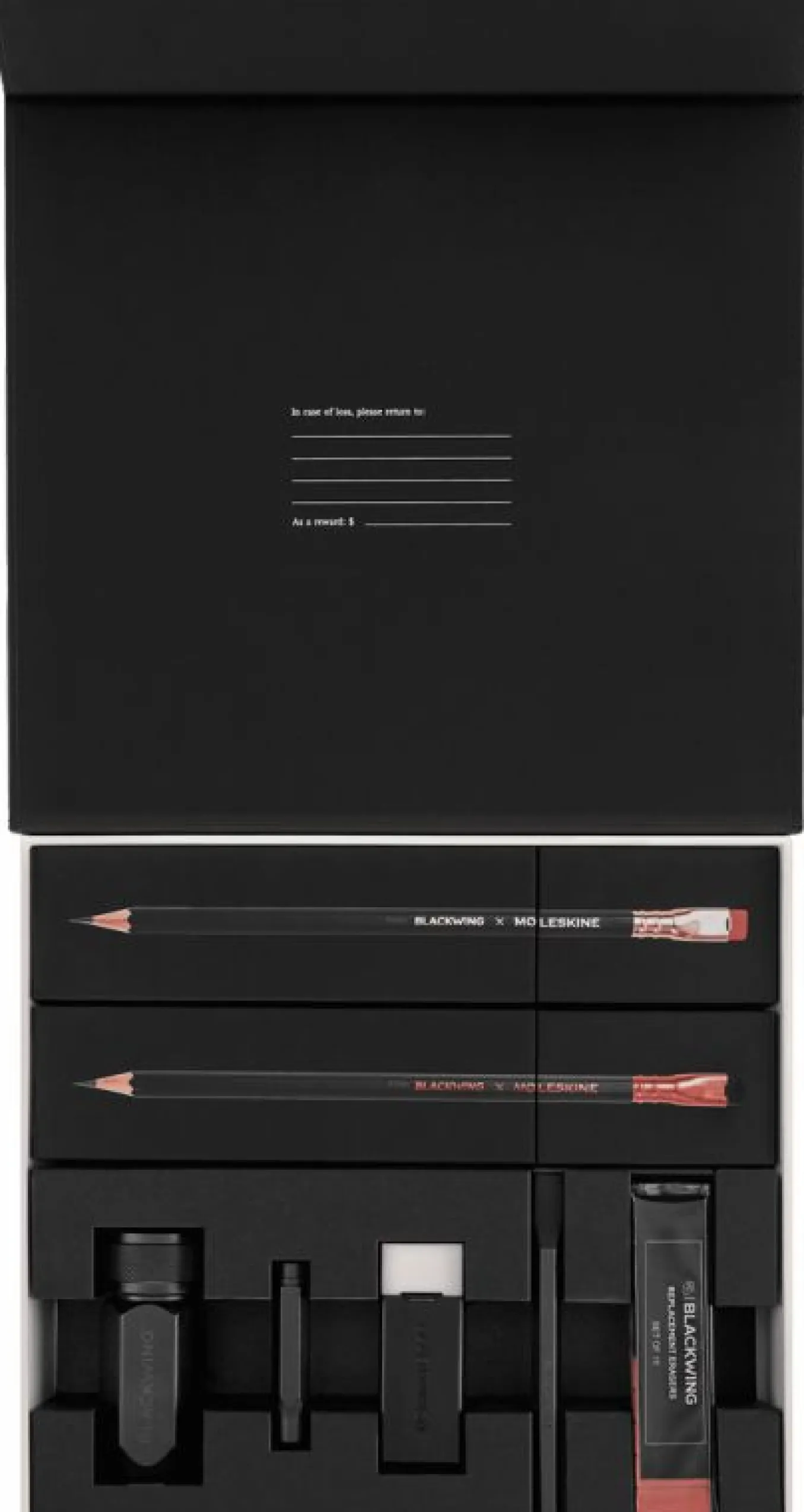 Blackwing x Moleskine Graphite Lover&rsquo;s Set Black