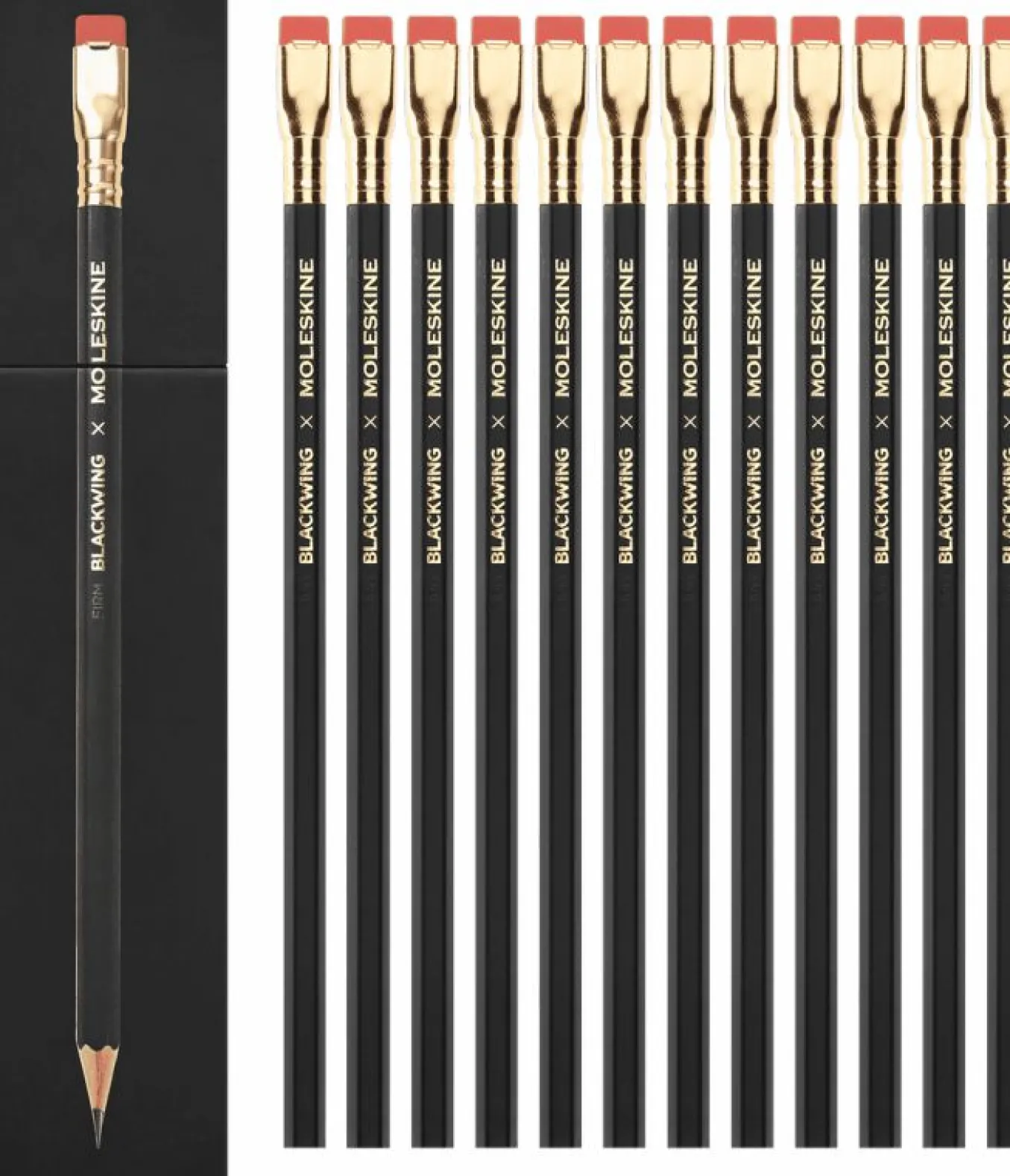 Blackwing x Moleskine Set of 12 Firm Pencils Black