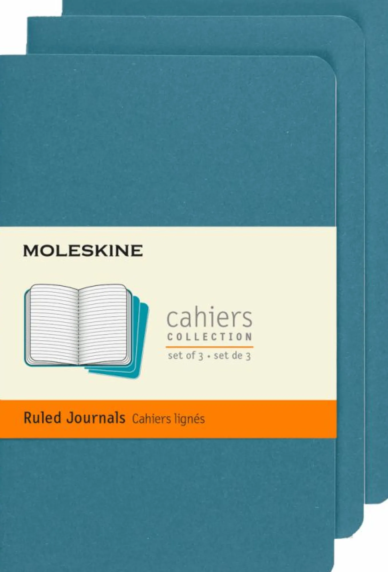 Cahier Journals Set of 3 Brisk Blue