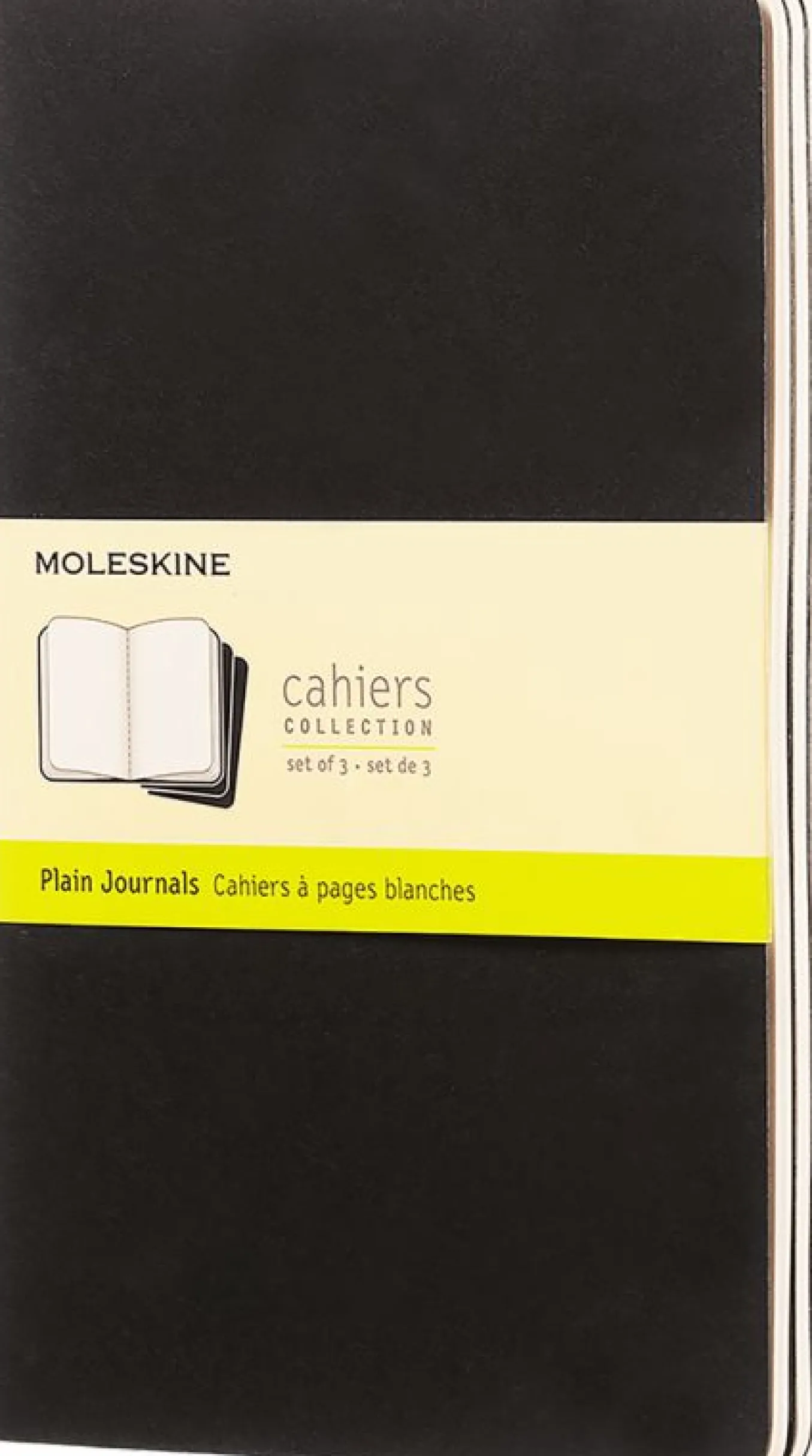 Cahier Journals Set of 3 Black
