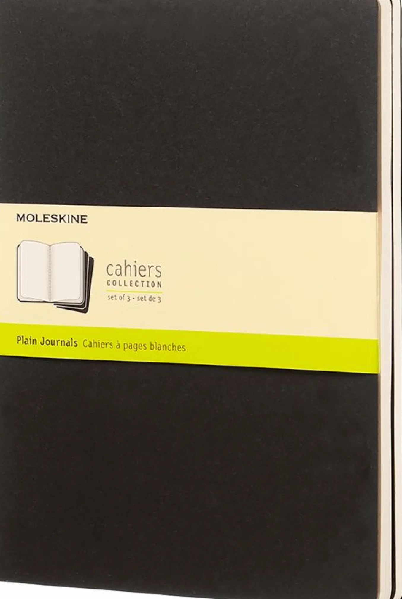 Cahier Journals Set of 3 Black