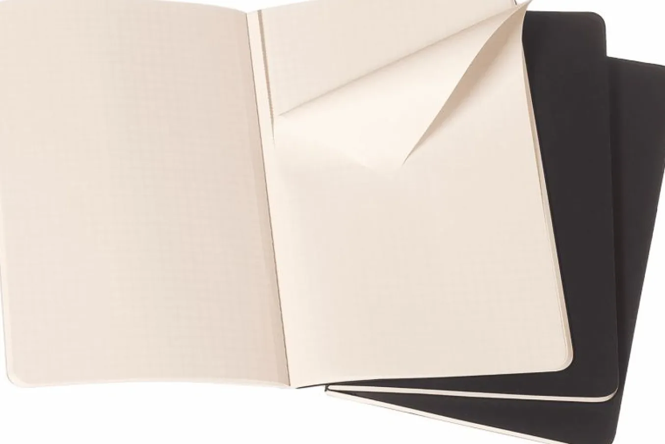 Cahier Journals Set of 3 Black