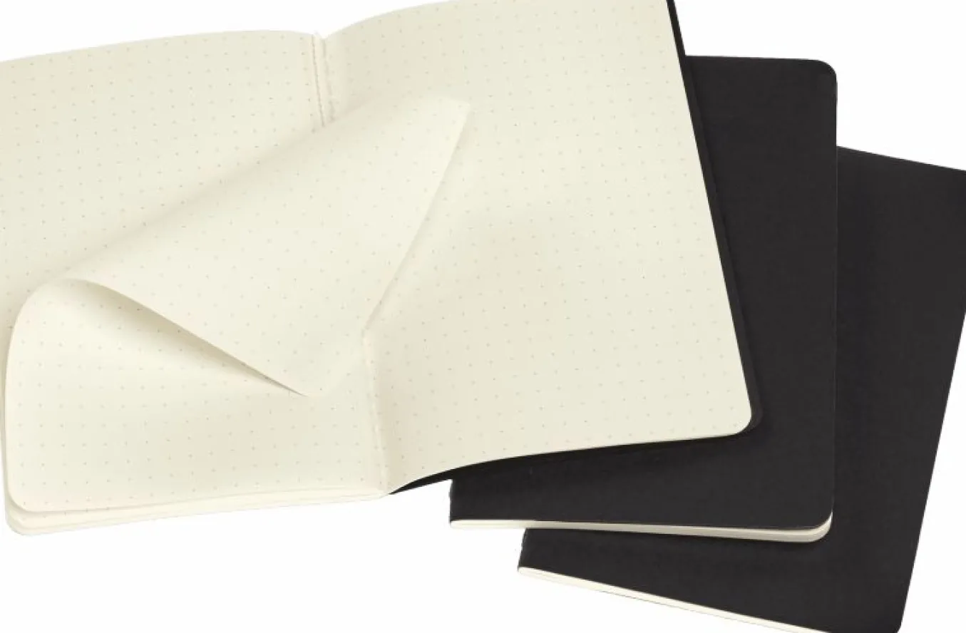 Cahier Journals Set of 3 Black