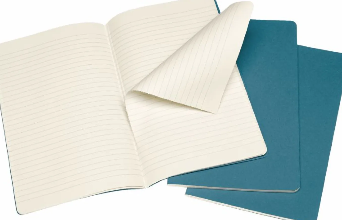 Cahier Journals Set of 3 Brisk Blue