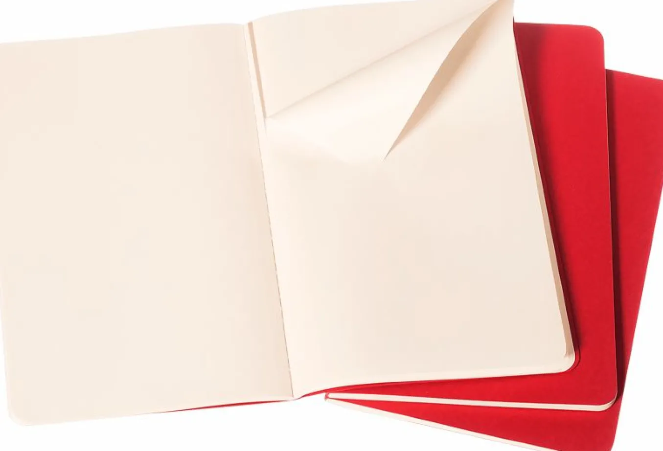 Cahier Journals Set of 3 Cranberry Red