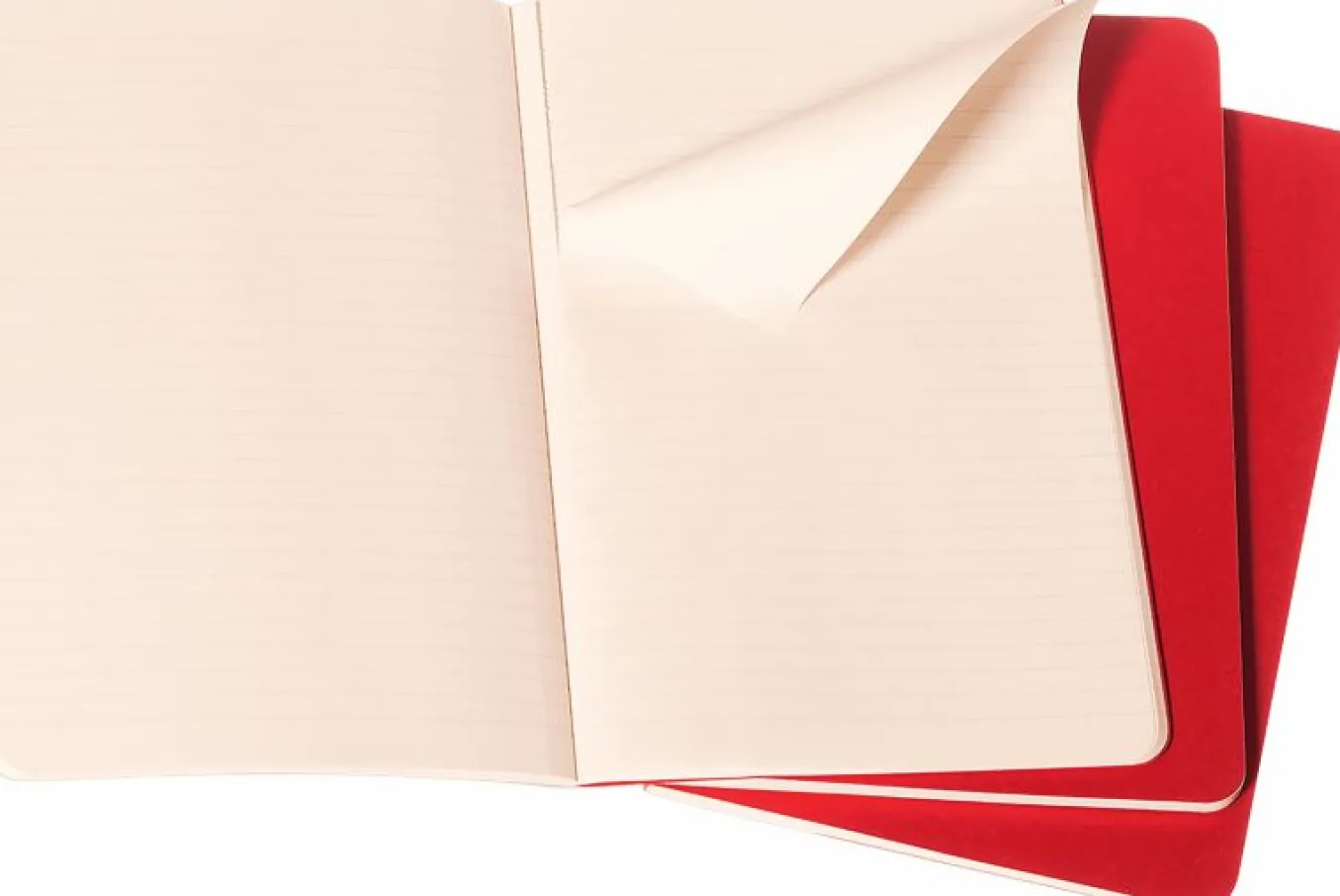 Cahier Journals Set of 3 Cranberry Red