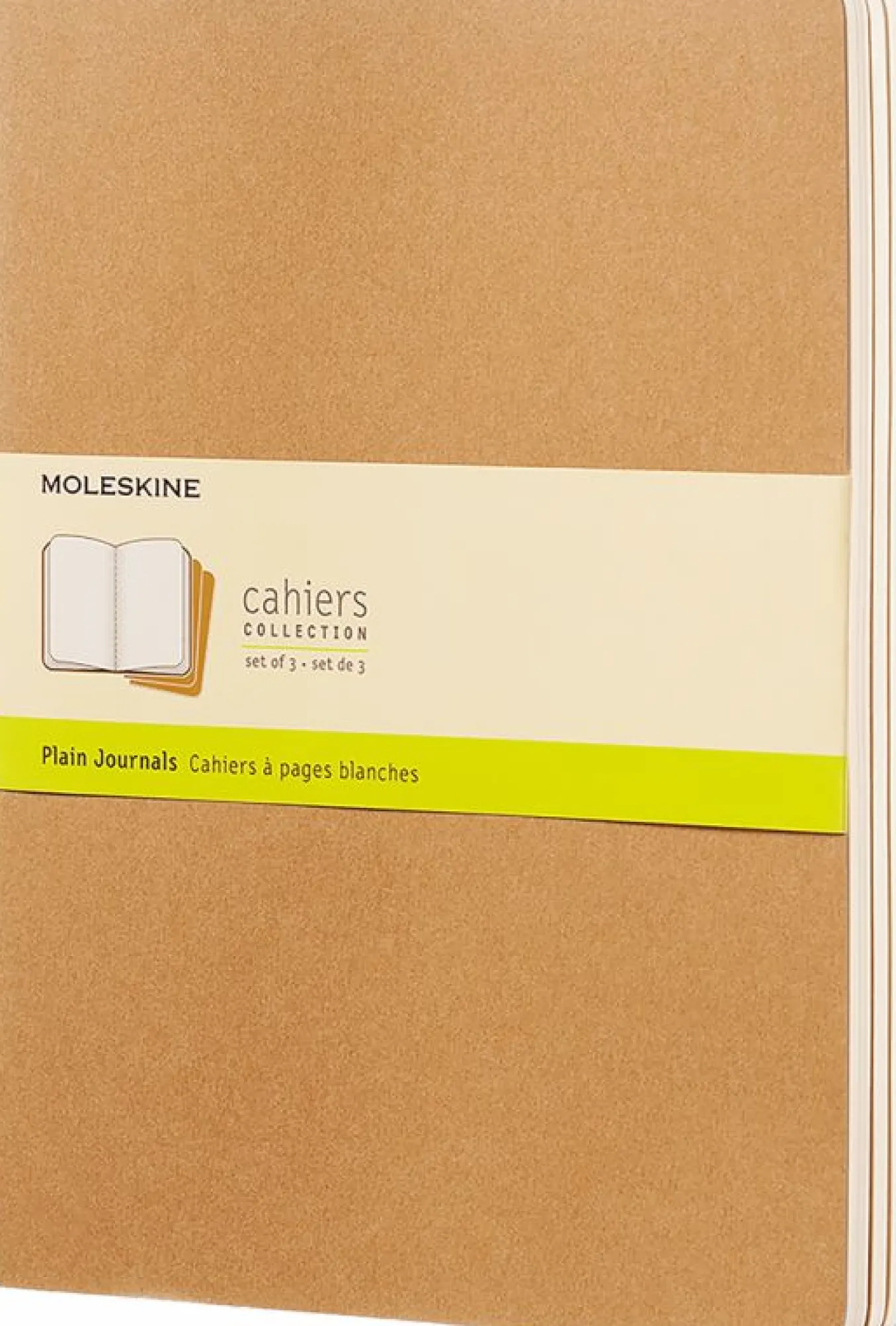 Cahier Journals Set of 3 Kraft Brown