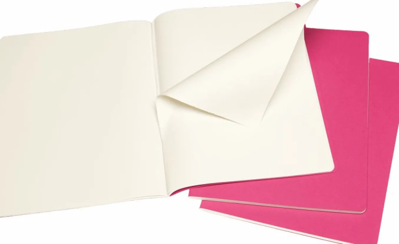 Cahier Journals Set of 3 Kinetic Pink