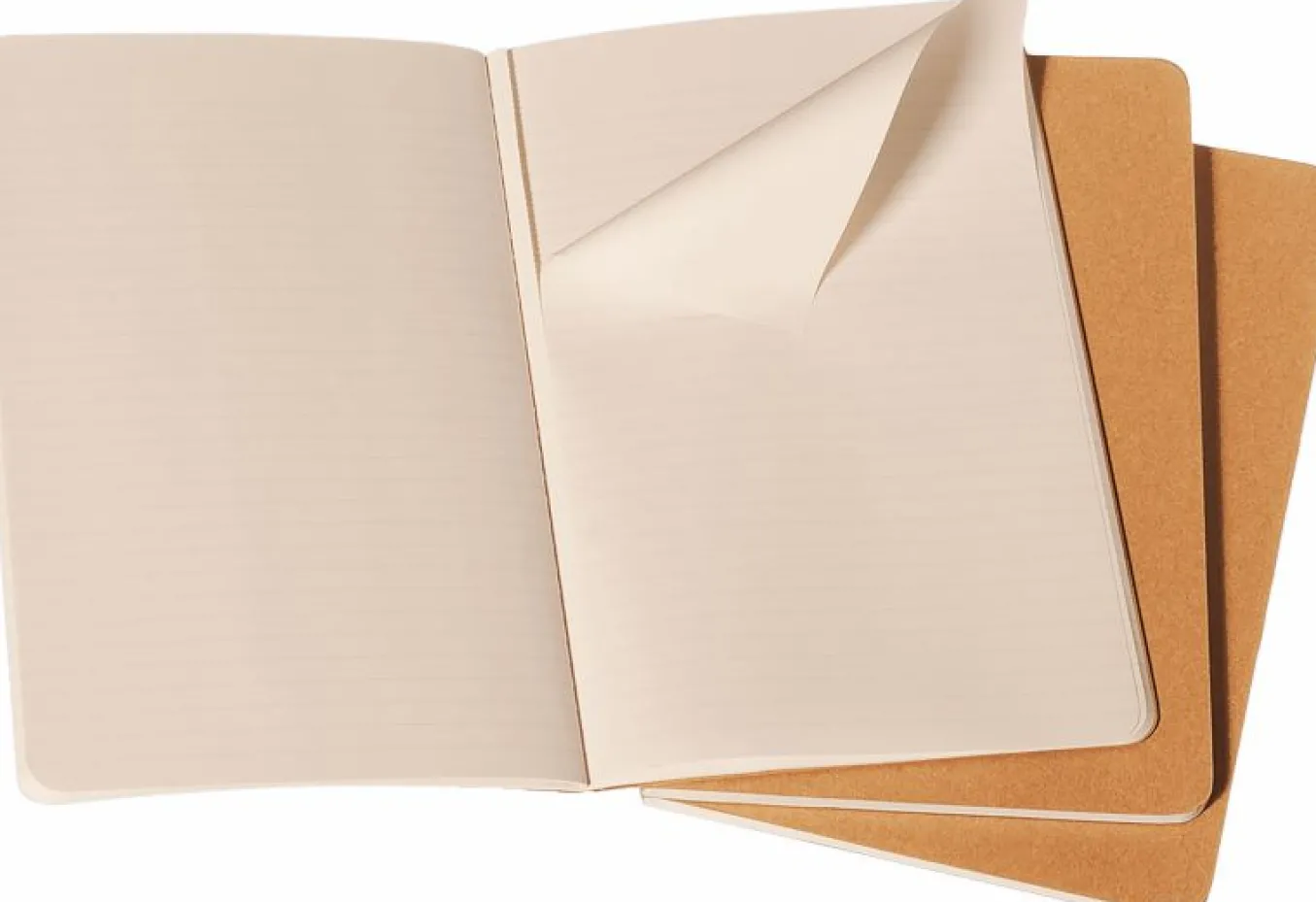 Cahier Journals Set of 3 Kraft Brown