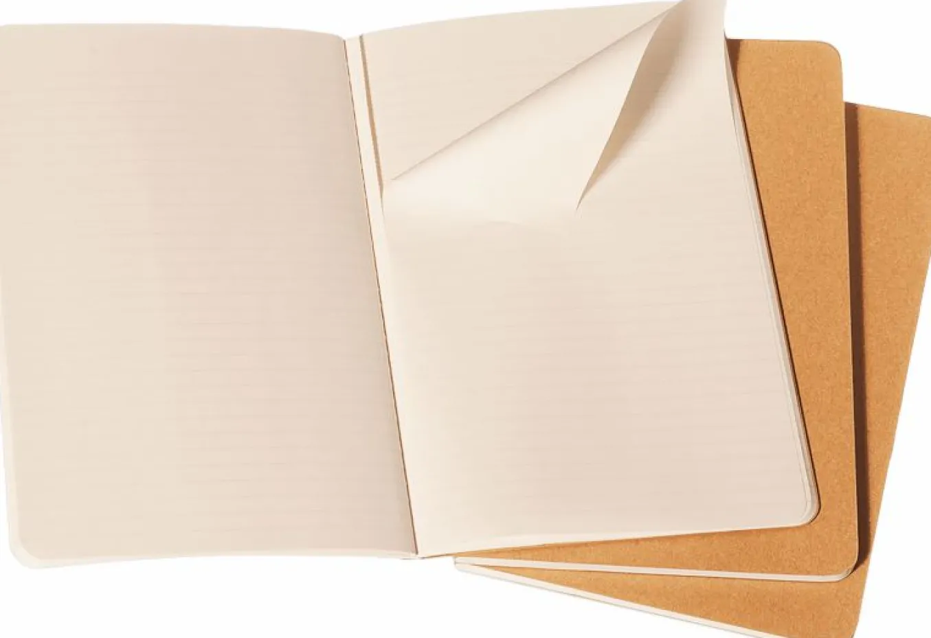 Cahier Journals Set of 3 Kraft Brown