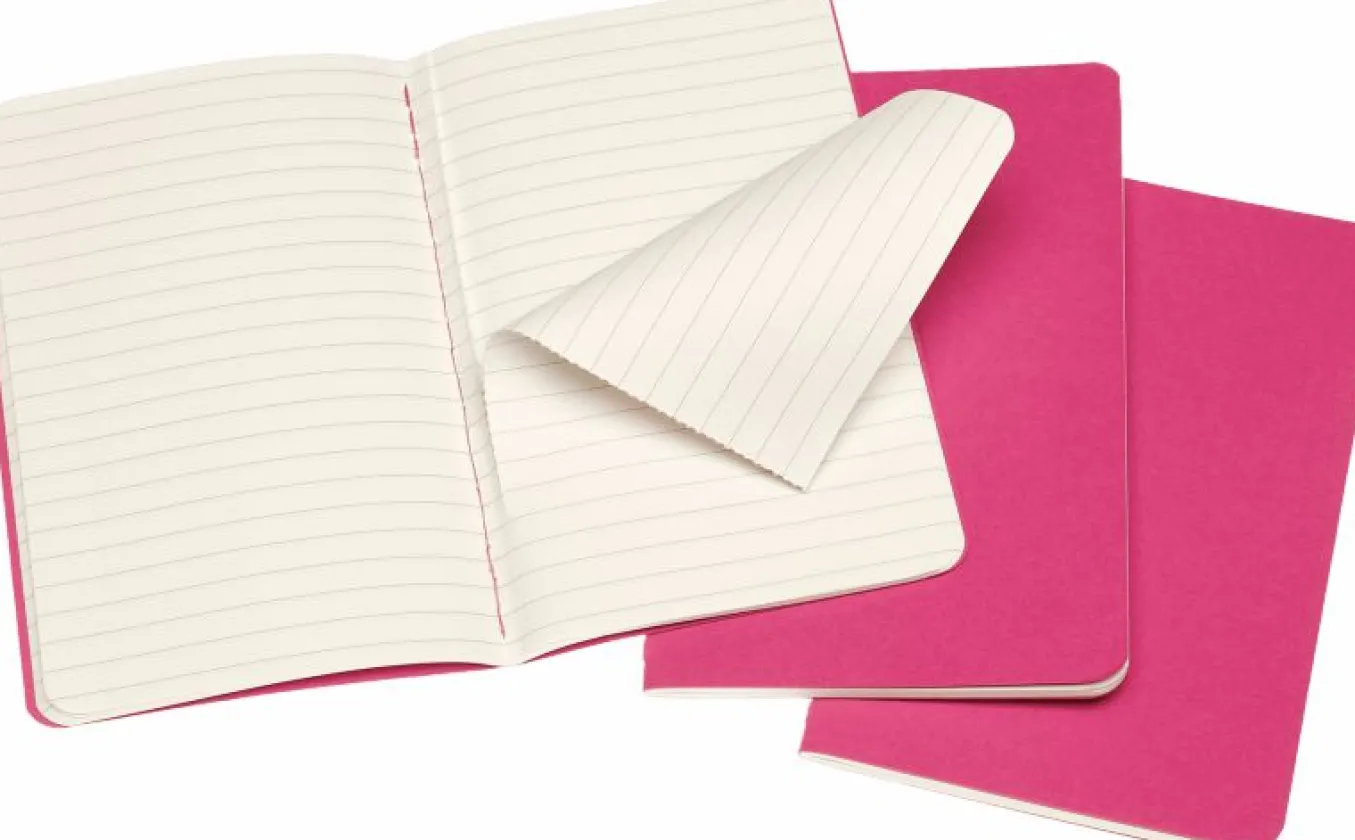 Cahier Journals Set of 3 Kinetic Pink