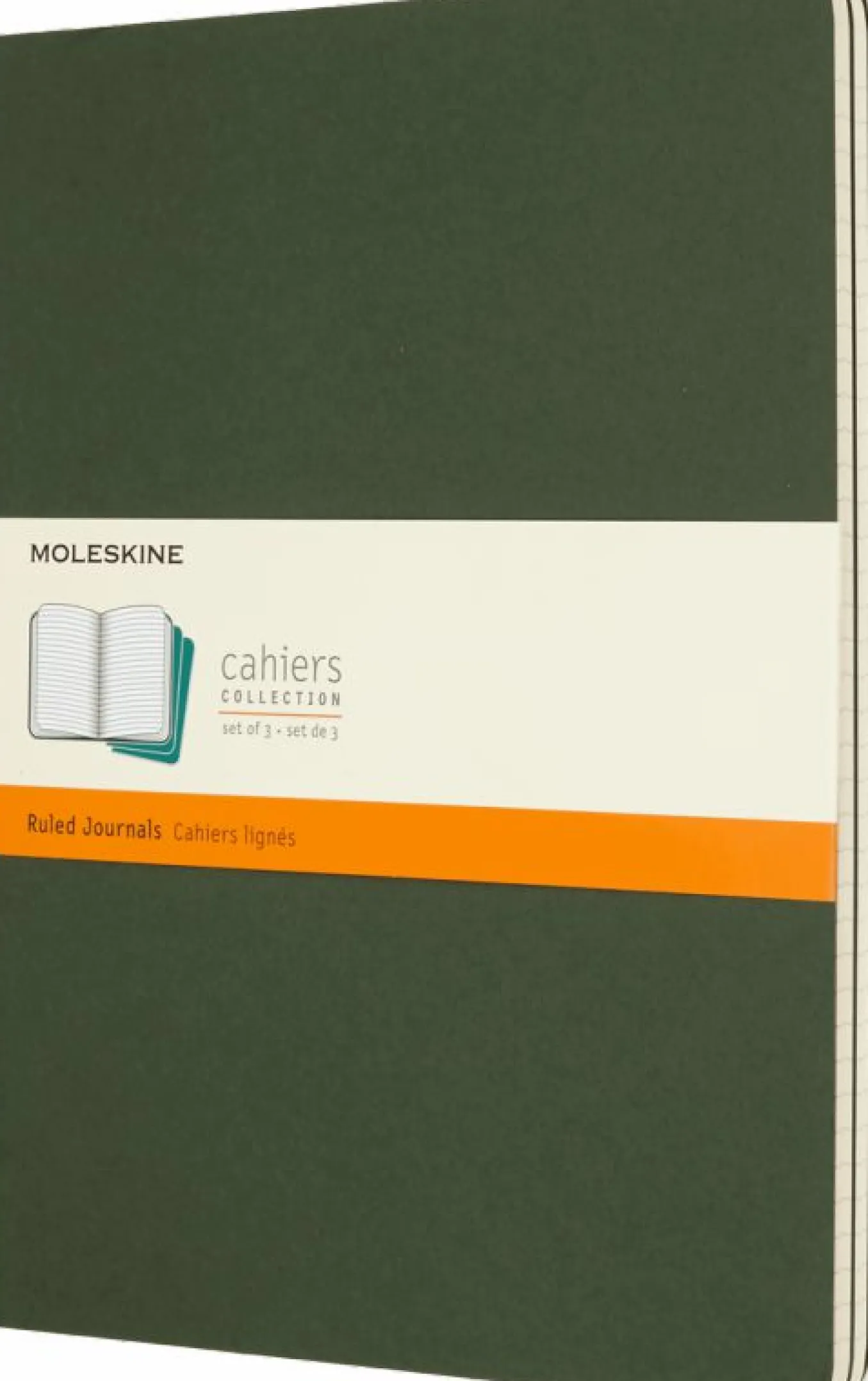 Cahier Journals Set of 3 Myrtle Green