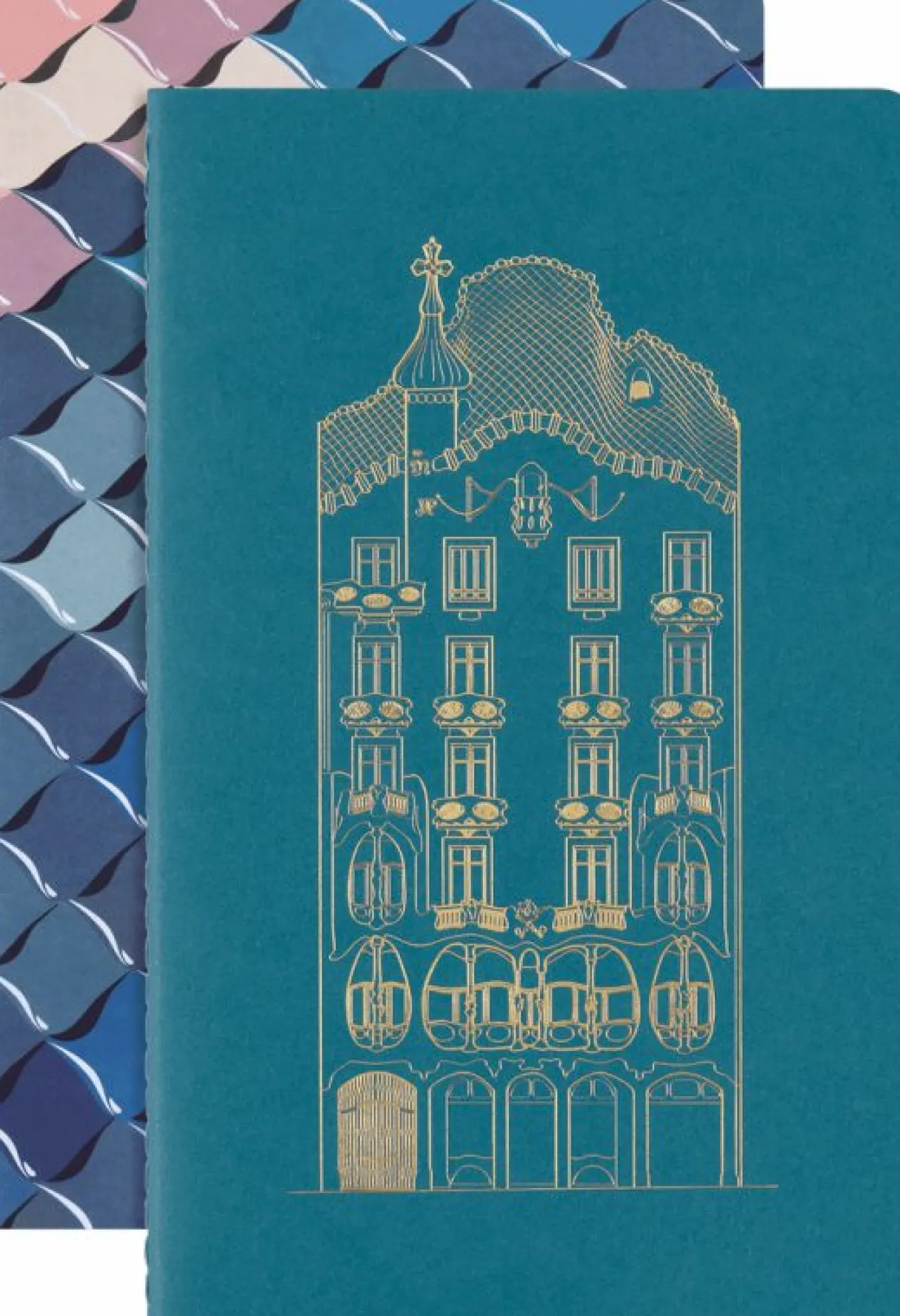 Casa Batll&oacute; Custom Edition Cahier Journals Set of 2, Large, Plain Multicolour