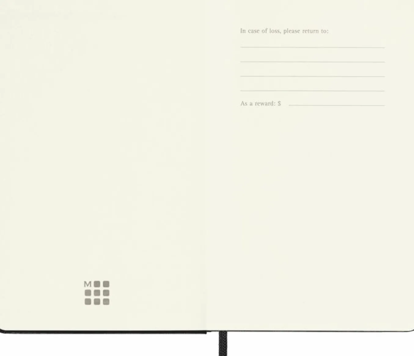 Classic Notebook Hard Cover Black