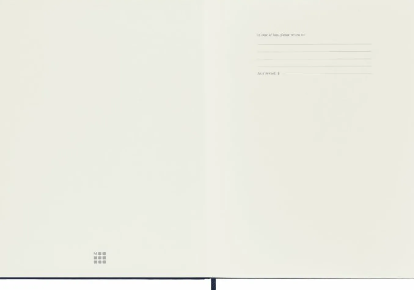 Classic Notebook Hard Cover Sapphire Blue