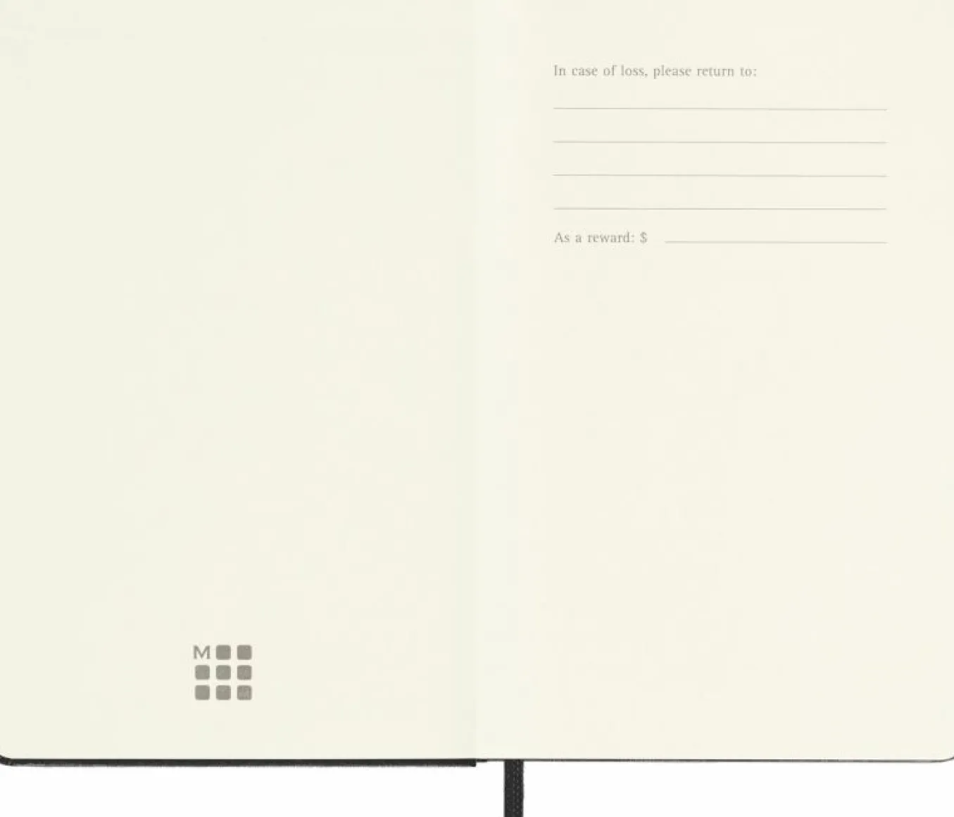 Classic Notebook Hard Cover Black