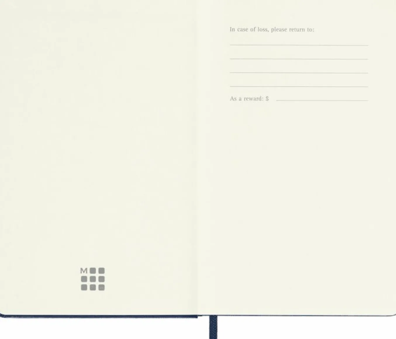 Classic Notebook Hard Cover Sapphire Blue