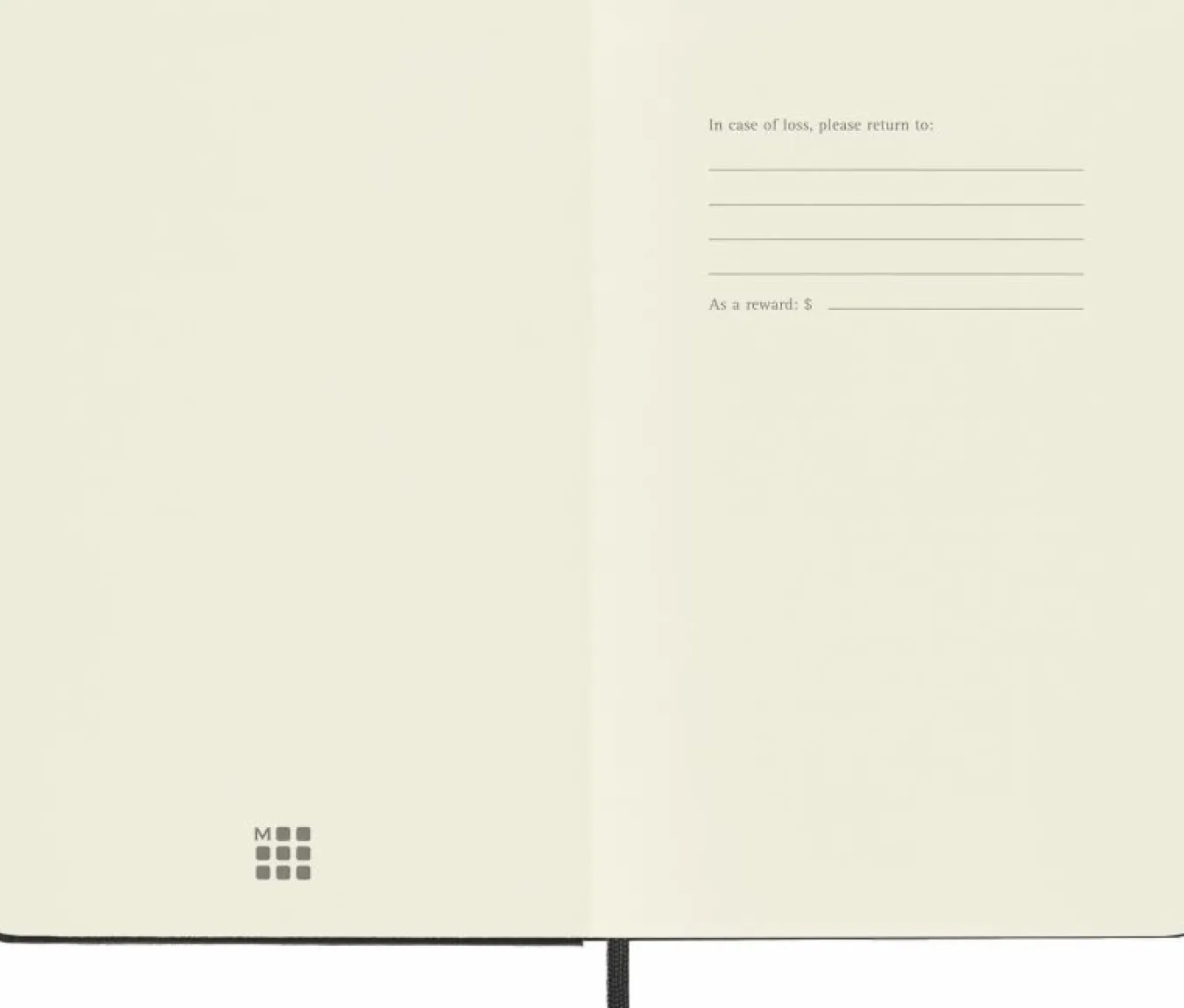 Classic Notebook Hard Cover Black