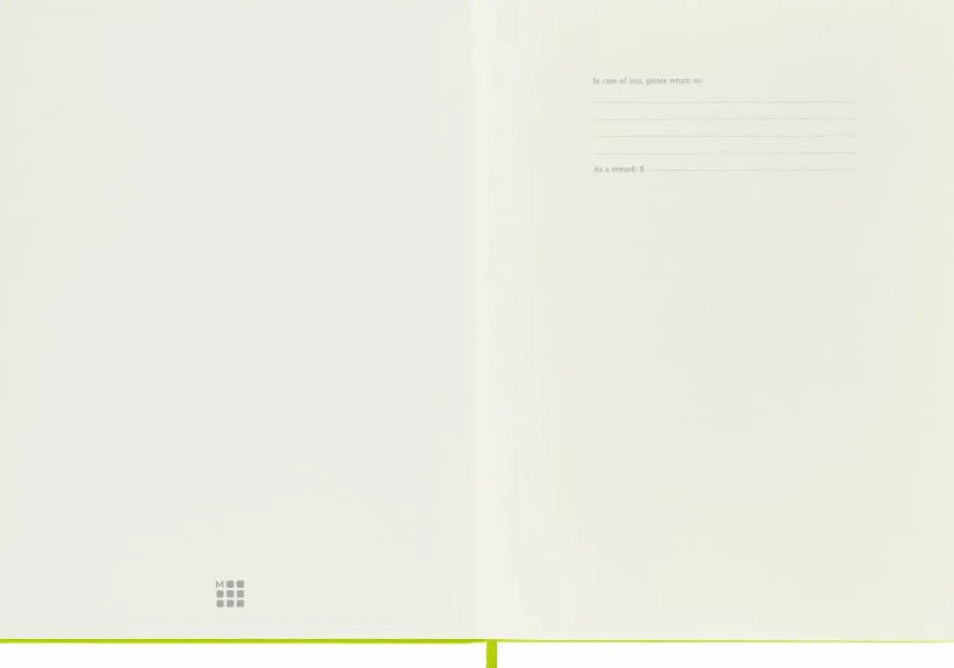 Classic Notebook Hard Cover Light Green