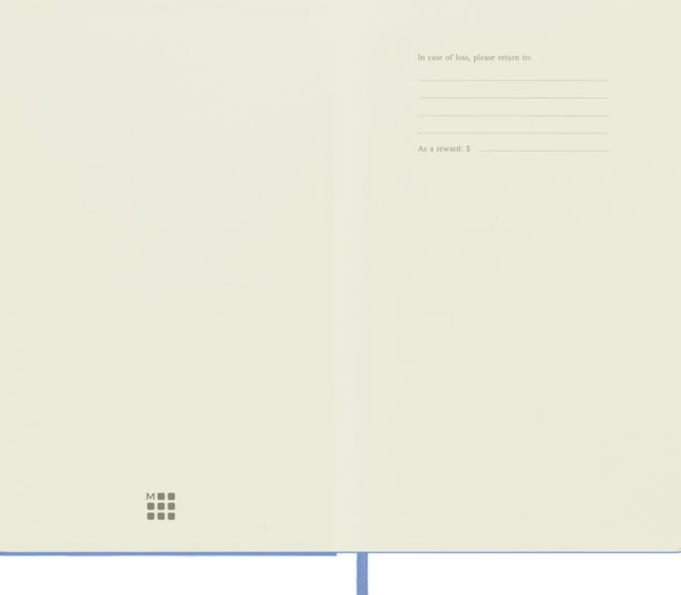 Classic Notebook Hard Cover Light Blue