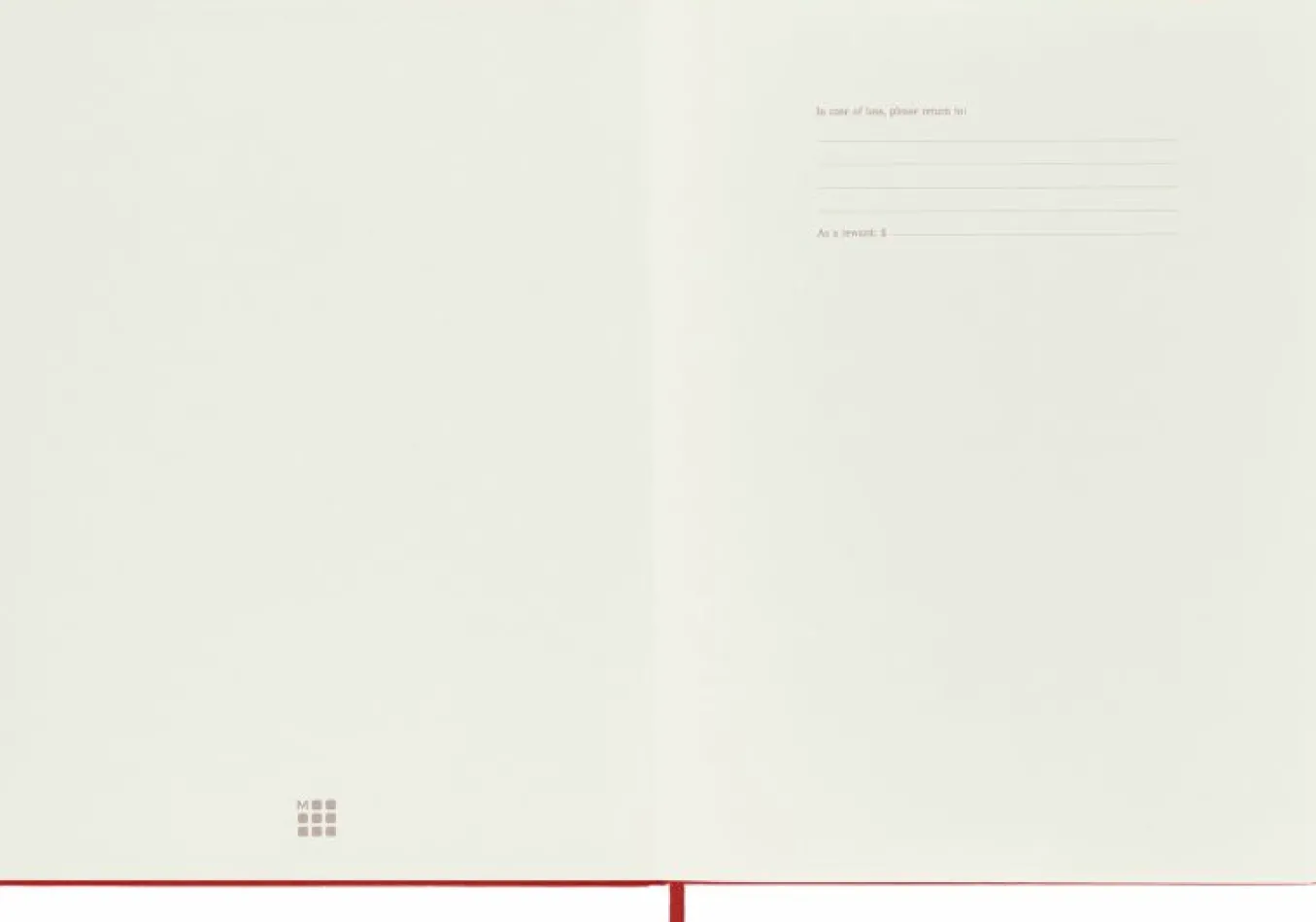 Classic Notebook Hard Cover Scarlet Red