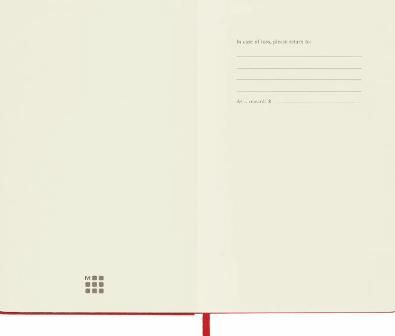 Classic Notebook Hard Cover Scarlet Red