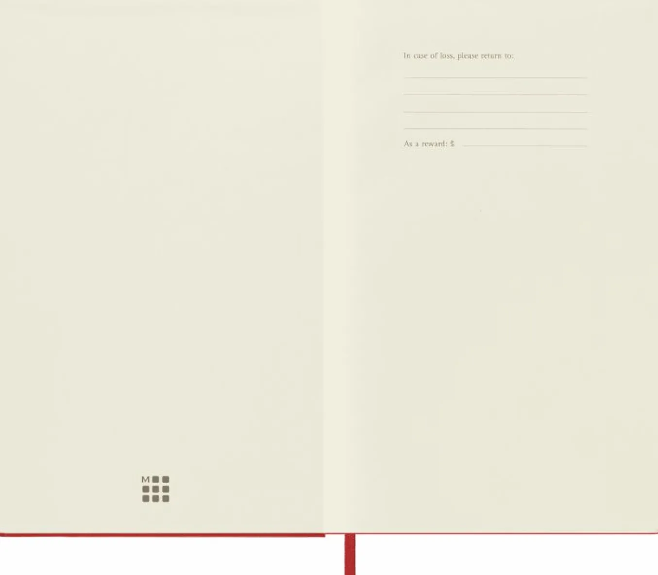 Classic Notebook Hard Cover Scarlet Red