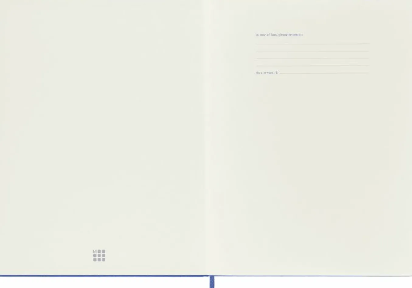 Classic Notebook Hard Cover Light Blue