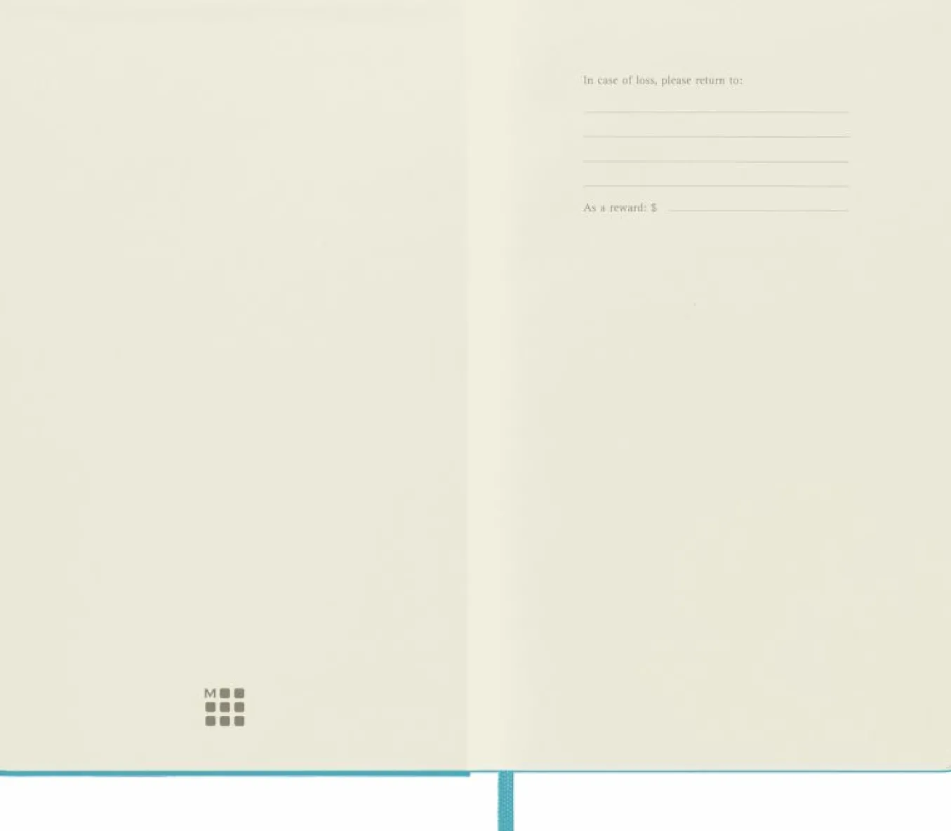 Classic Notebook Hard Cover Reef Blue