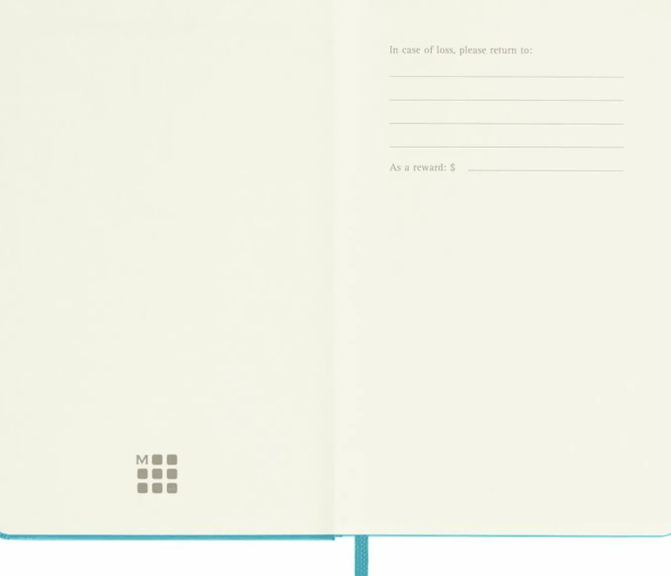 Classic Notebook Hard Cover Reef Blue