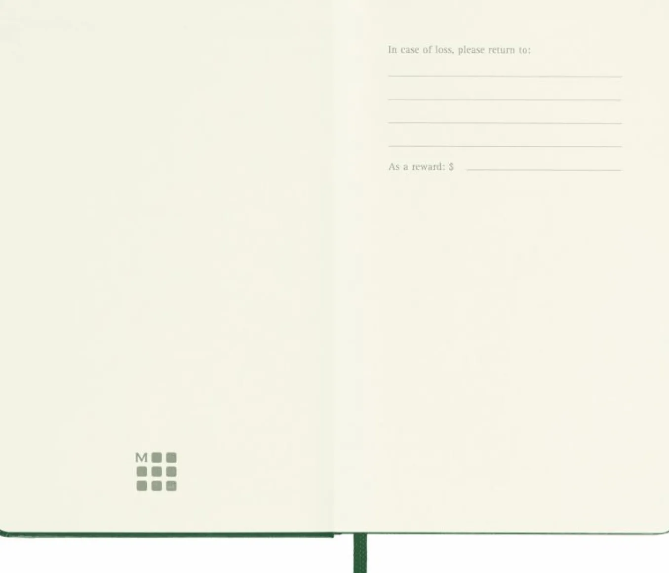 Classic Notebook Hard Cover Myrtle Green