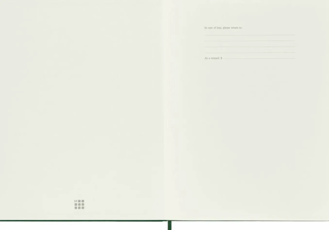 Classic Notebook Hard Cover Myrtle Green