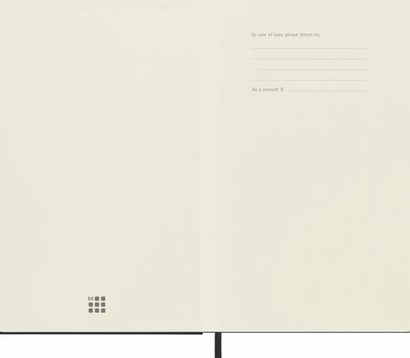 Classic Notebook Hard Cover Black