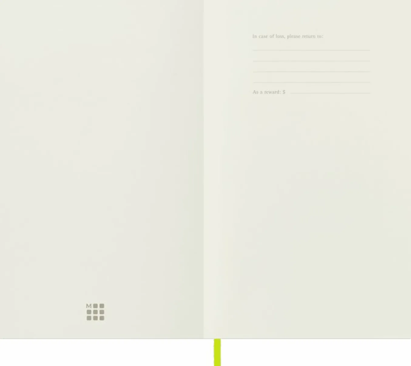 Classic Notebook Soft Cover Light Green