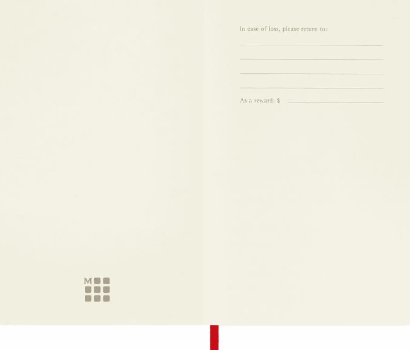 Classic Notebook Soft Cover Scarlet Red