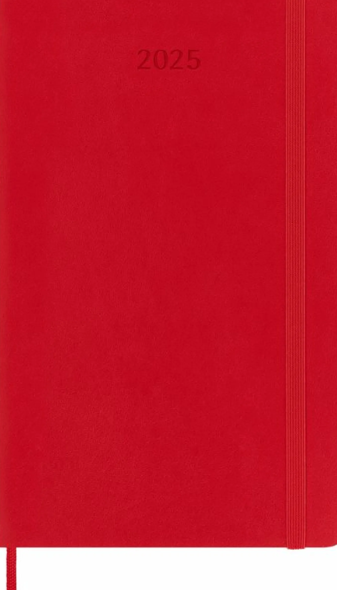 Classic Planner 2025 Large Daily, soft cover, 12 months Scarlet Red