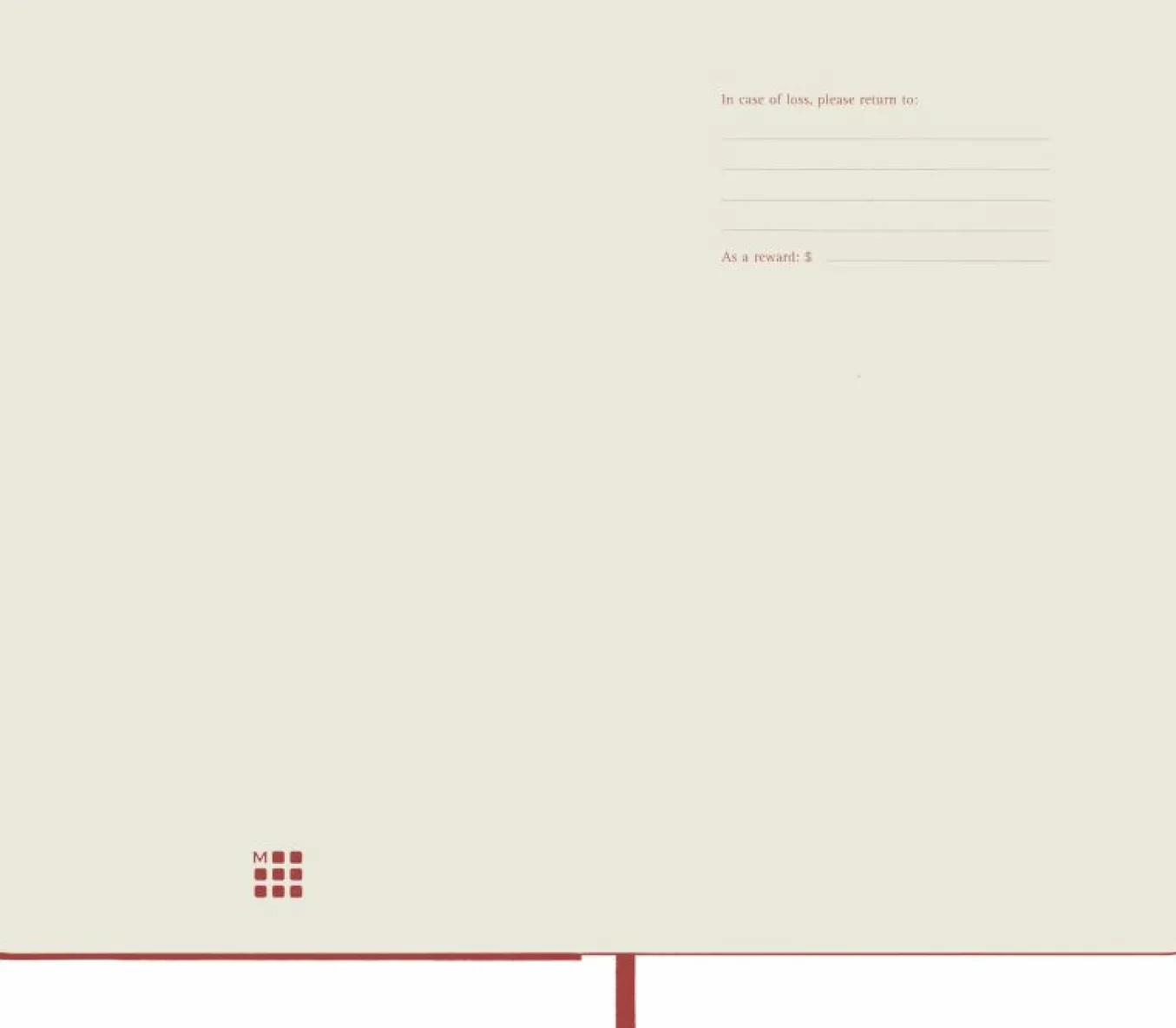 Classic Planner 2025 Large Weekly, hard cover, 12 months Scarlet Red