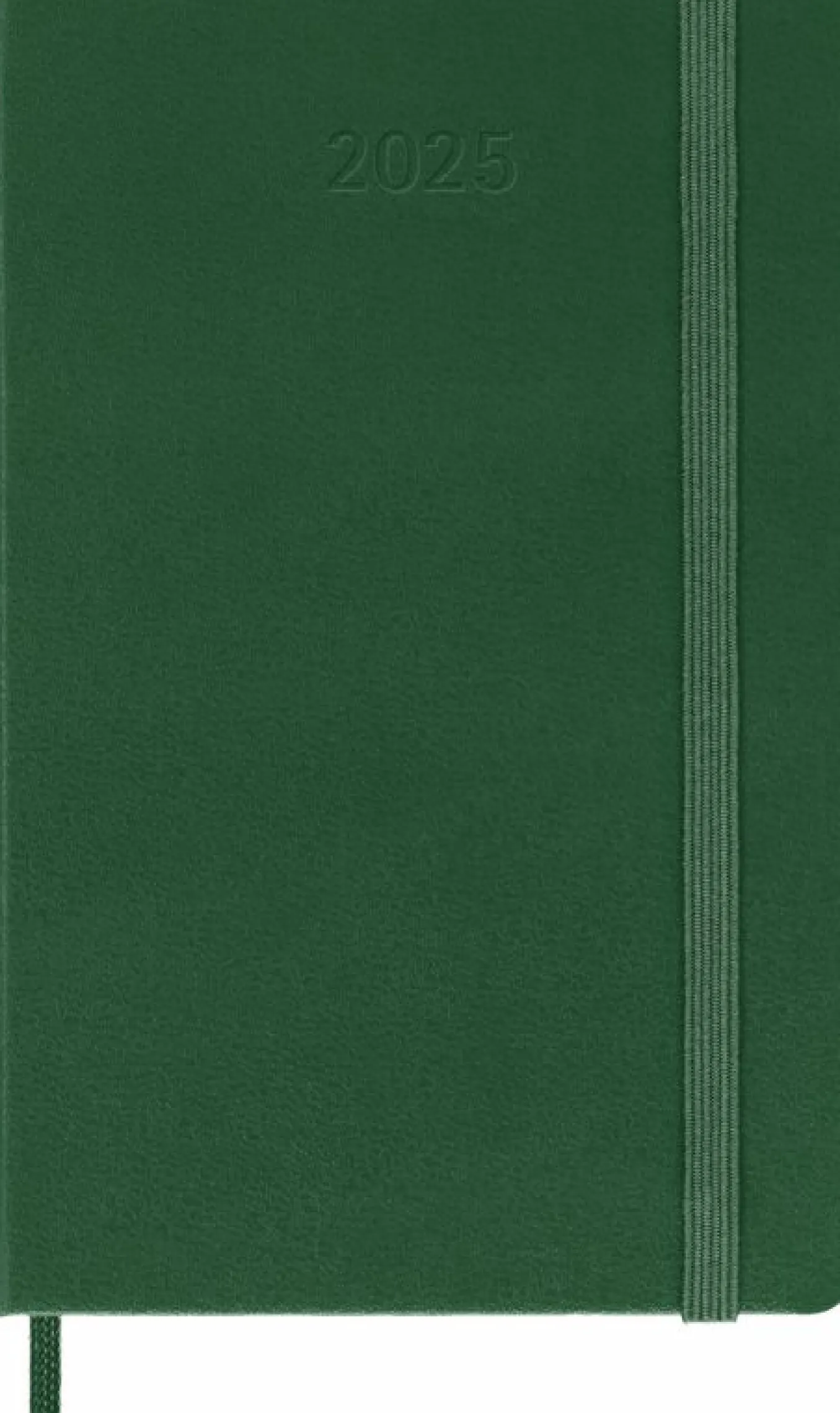 Classic Planner 2025 Pocket Daily, hard cover, 12 months Myrtle Green