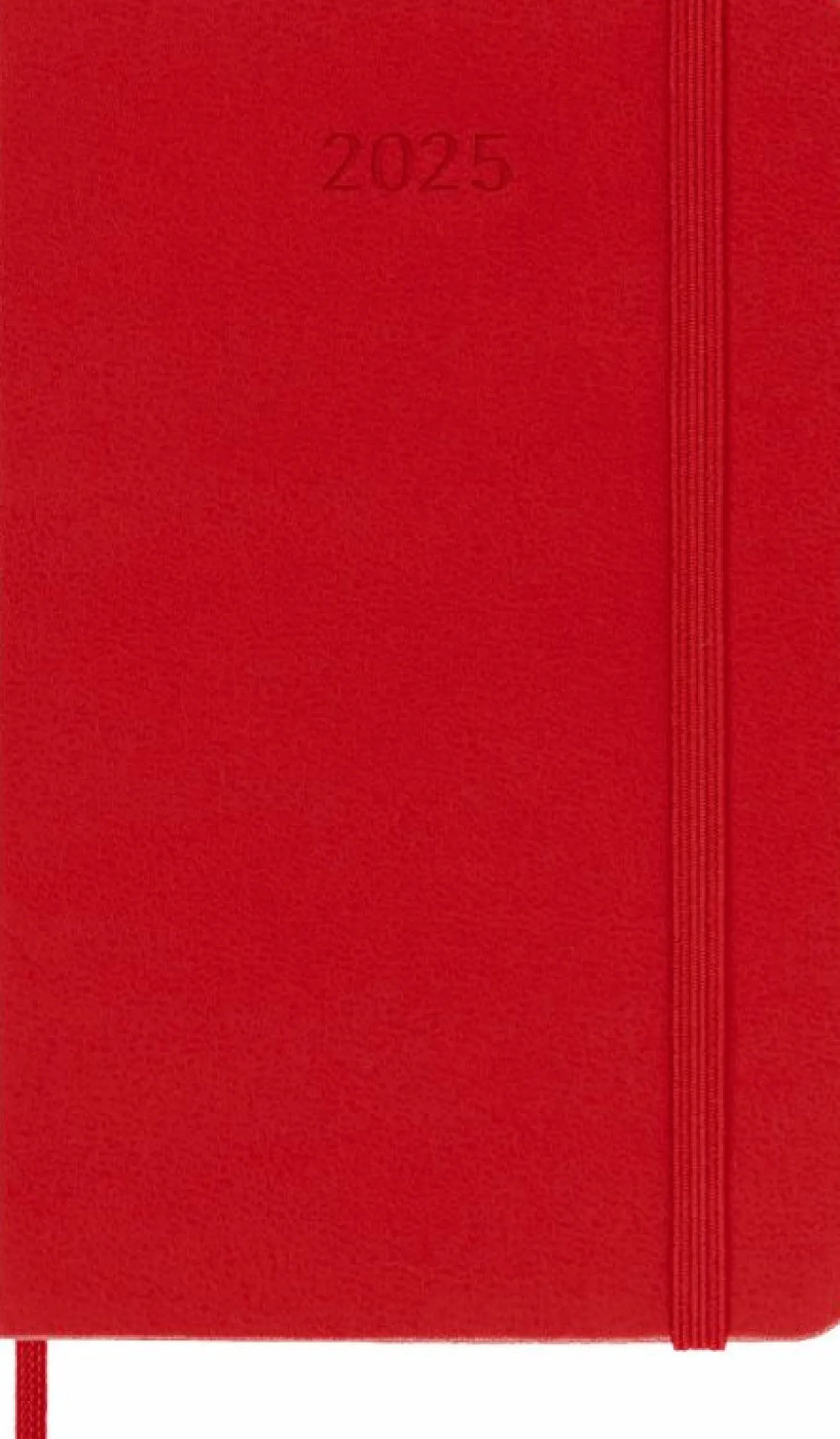 Classic Planner 2025 Pocket Weekly, hard cover, 12 months Scarlet Red