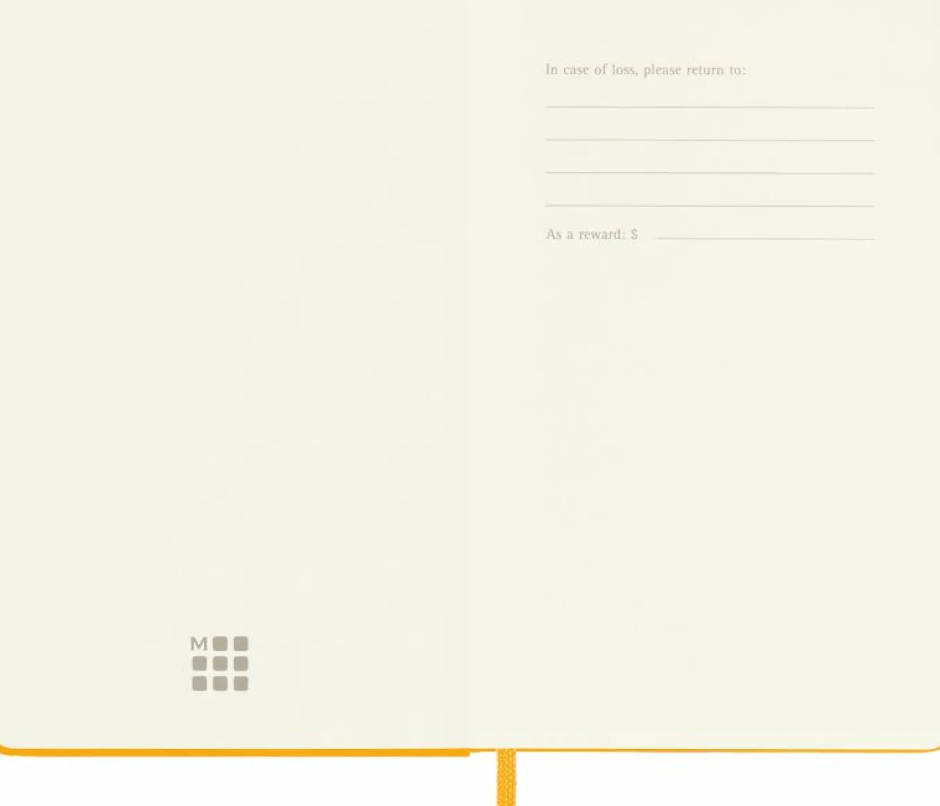 Classic Silk Notebook Fabric Hard Cover Orange Yellow