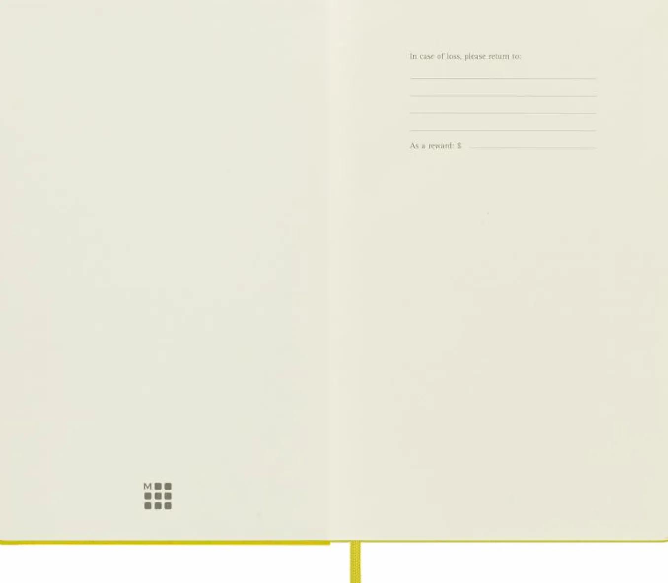 Classic Silk Notebook Fabric Hard Cover Yellow