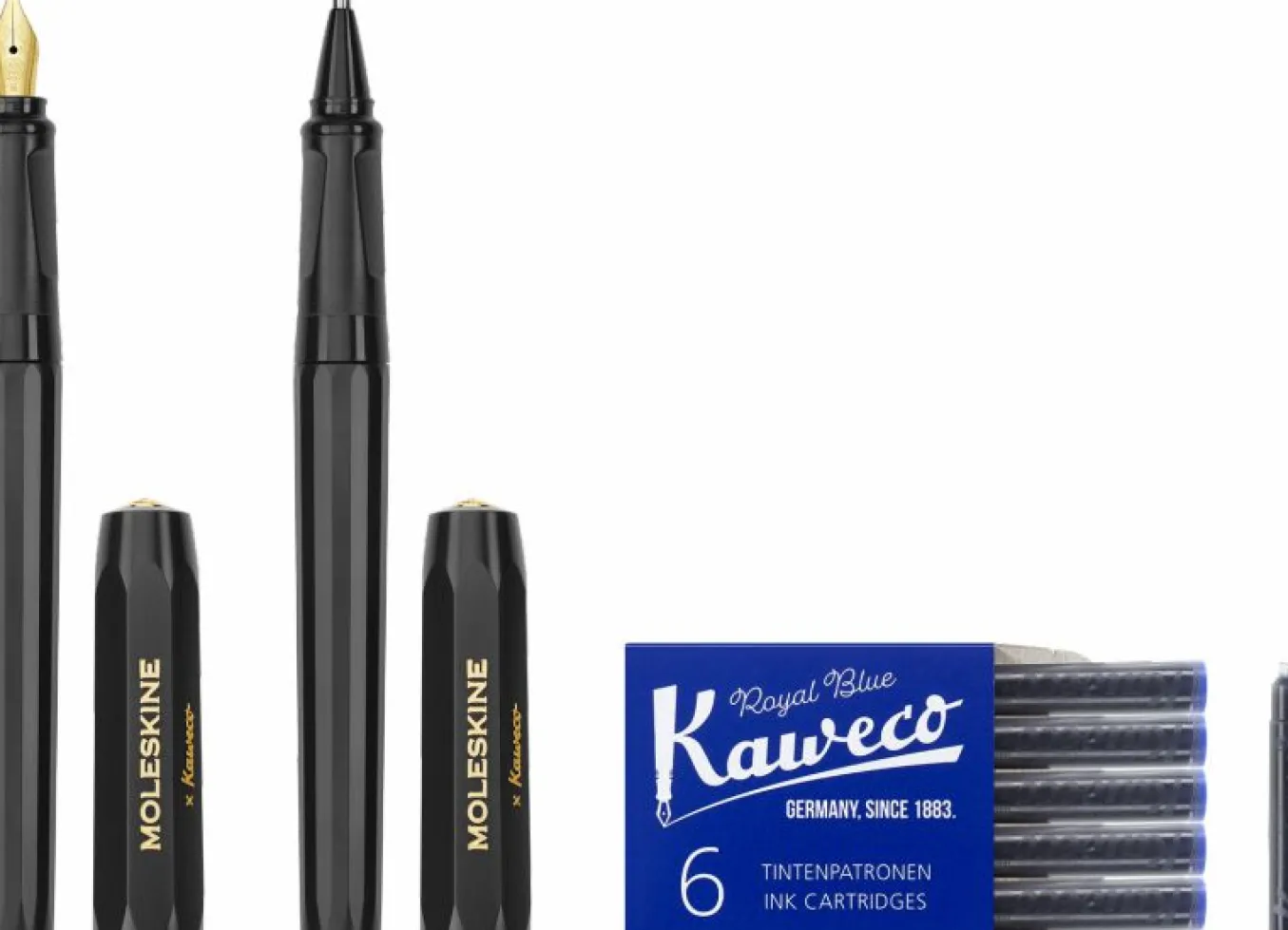 Fountain Pen and Ballpen Set Moleskine x Kaweco Black