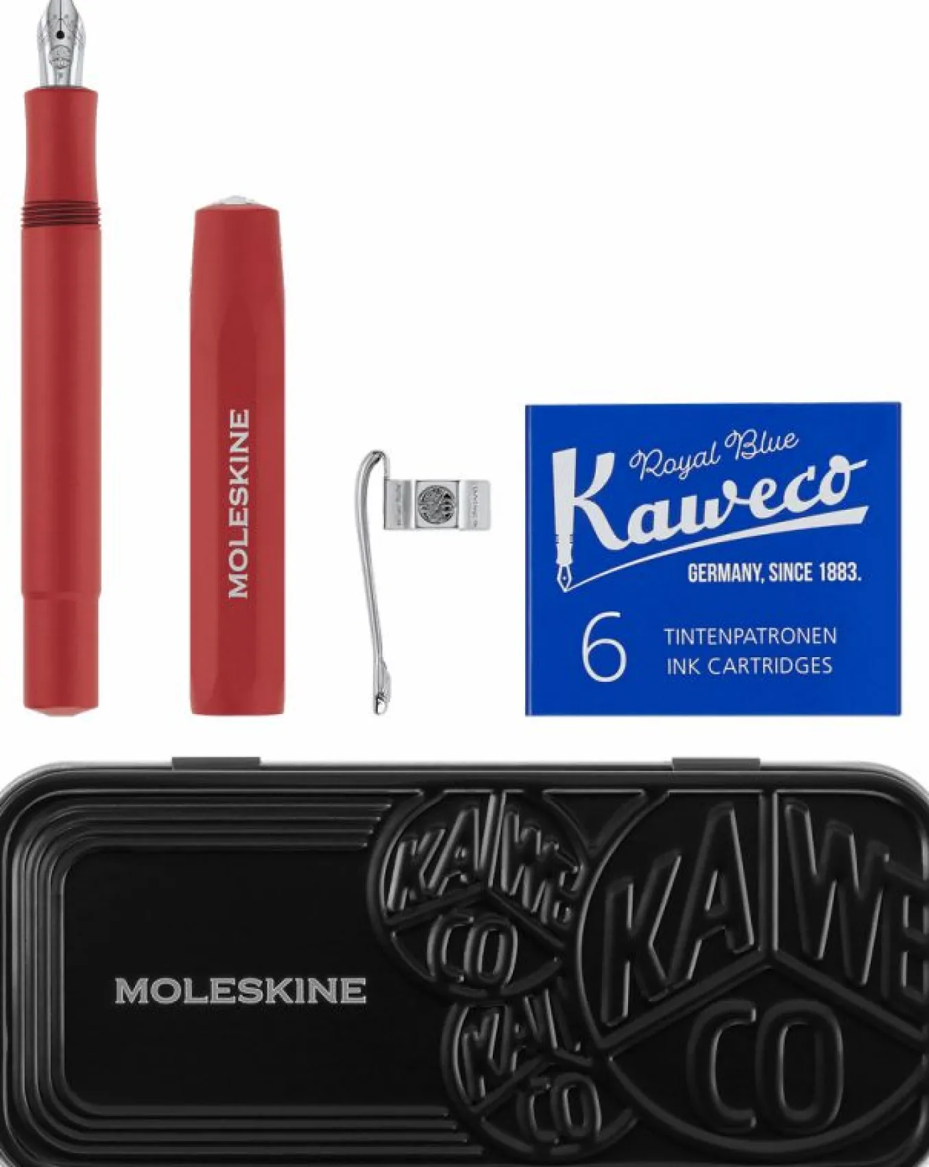 Fountain Pen Moleskine x Kaweco Aluminium Red