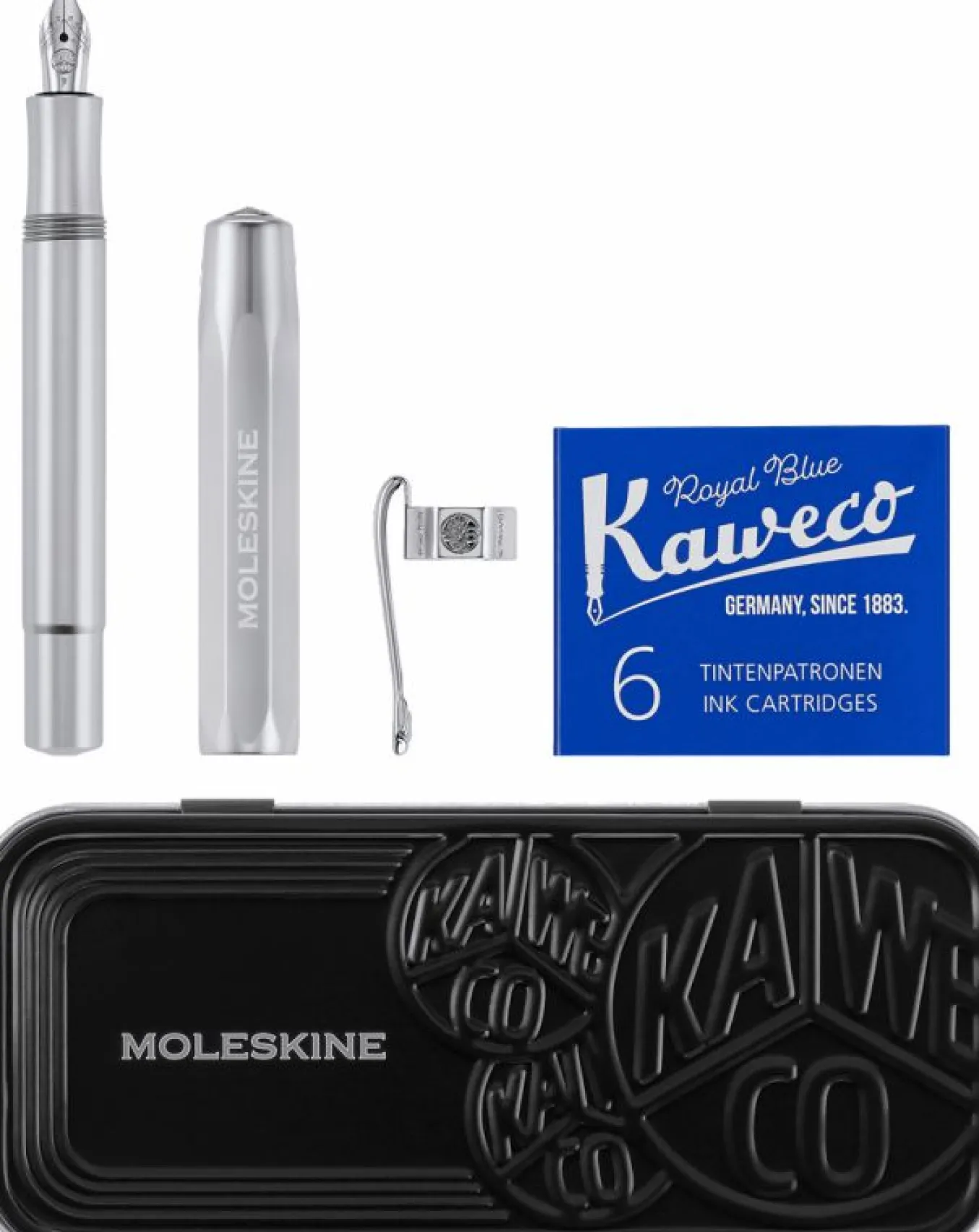 Fountain Pen Moleskine x Kaweco Aluminium Silver