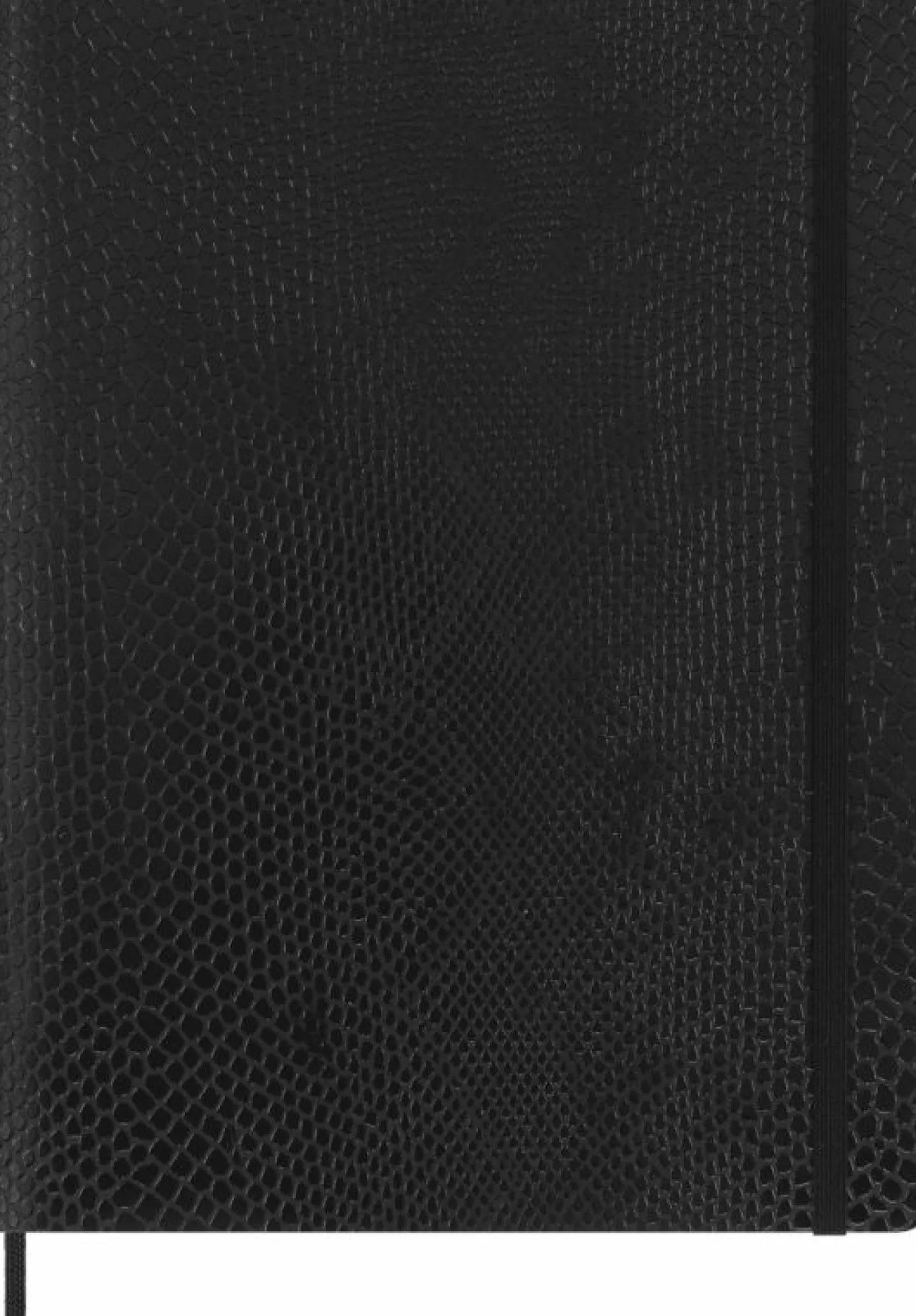 Precious & Ethical Notebook Vegan Soft Cover, Python-effect, Plain Black