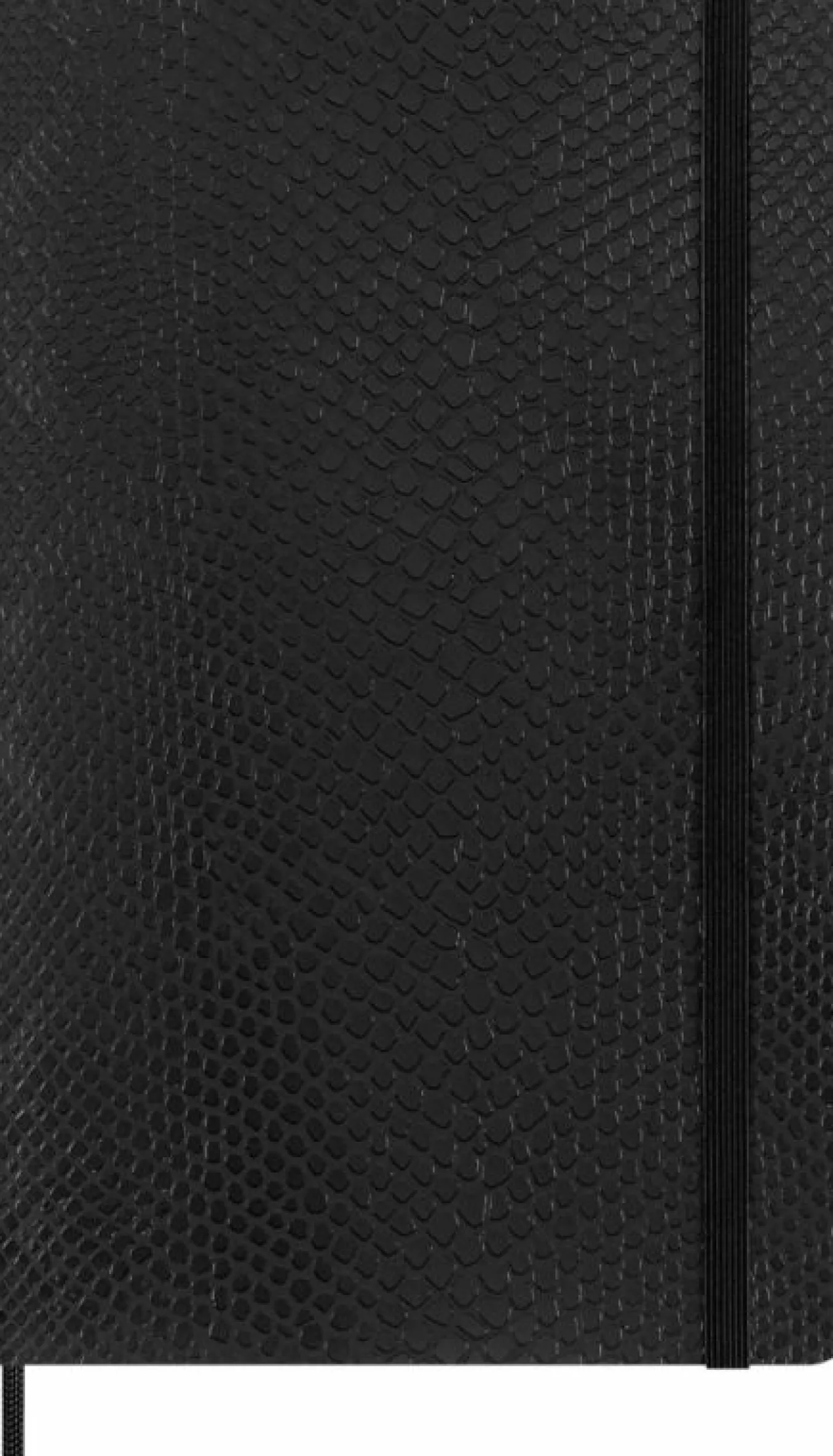 Precious & Ethical Notebook Vegan Soft Cover, Python-effect, Ruled Black