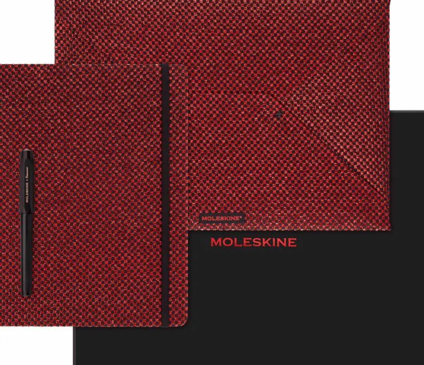 Shine Collector's Box XL ruled notebook, Envelope, Kaweco Fountain Pen Metallic Red