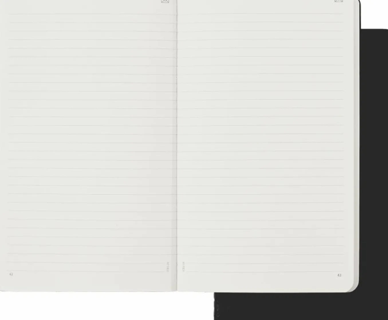 Smart Cahier Large Set of 2, ruled Black