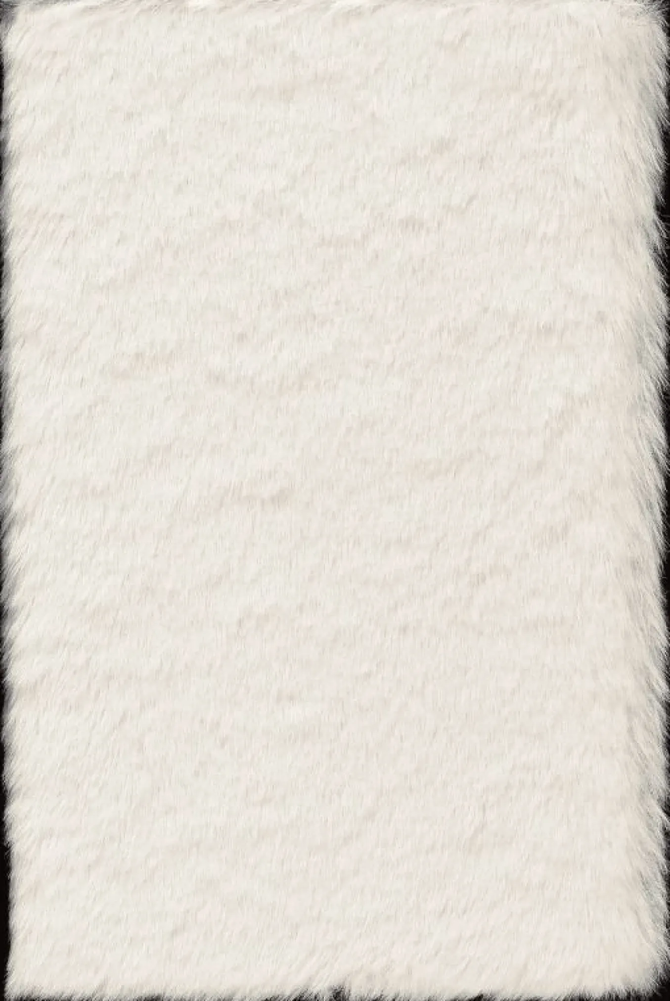 Soft Notebook Faux Fur, XS, Plain CREAM WHITE