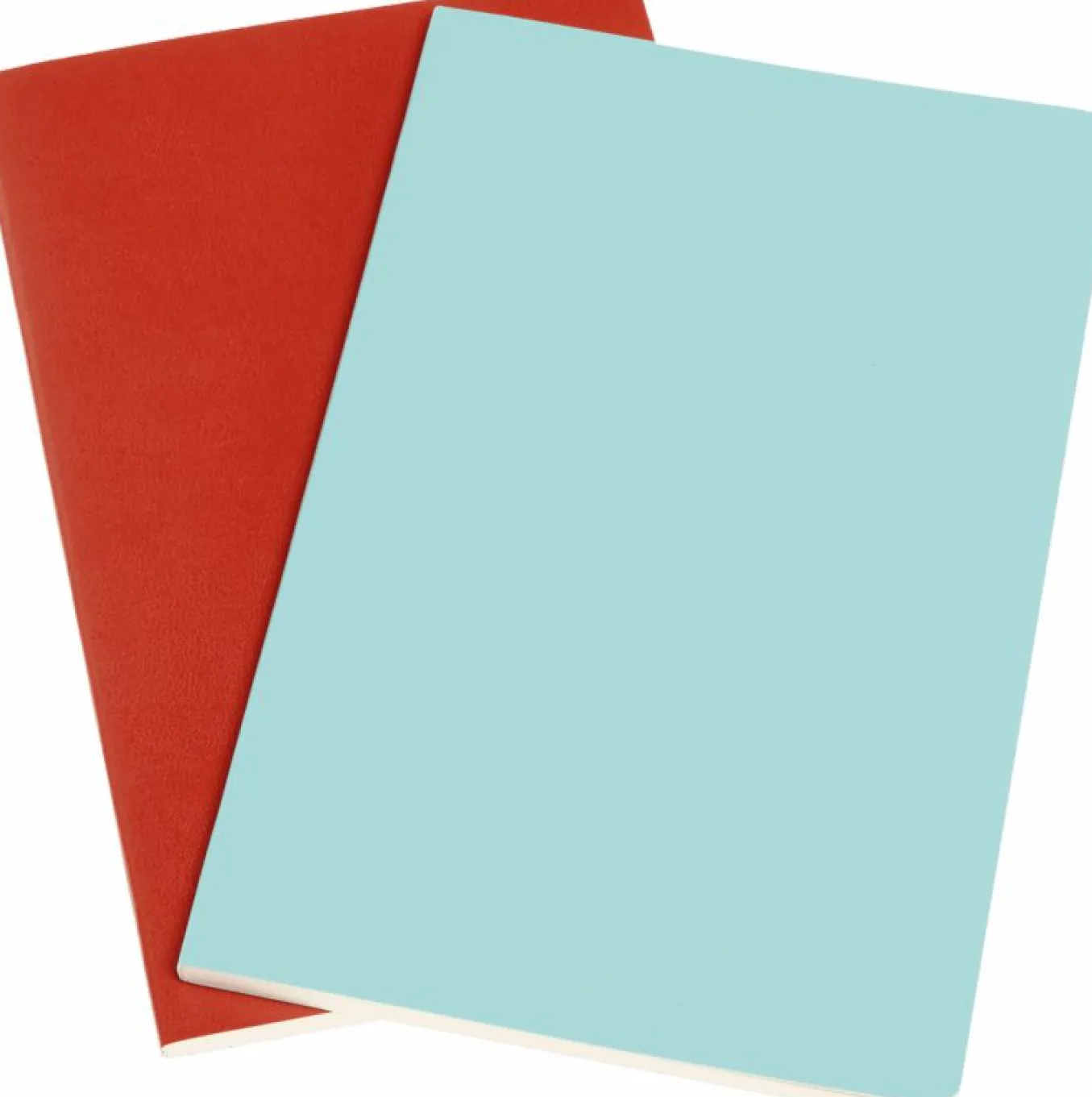 Volant Journals Set of 2 Coral Orange And Aquamarine Blue